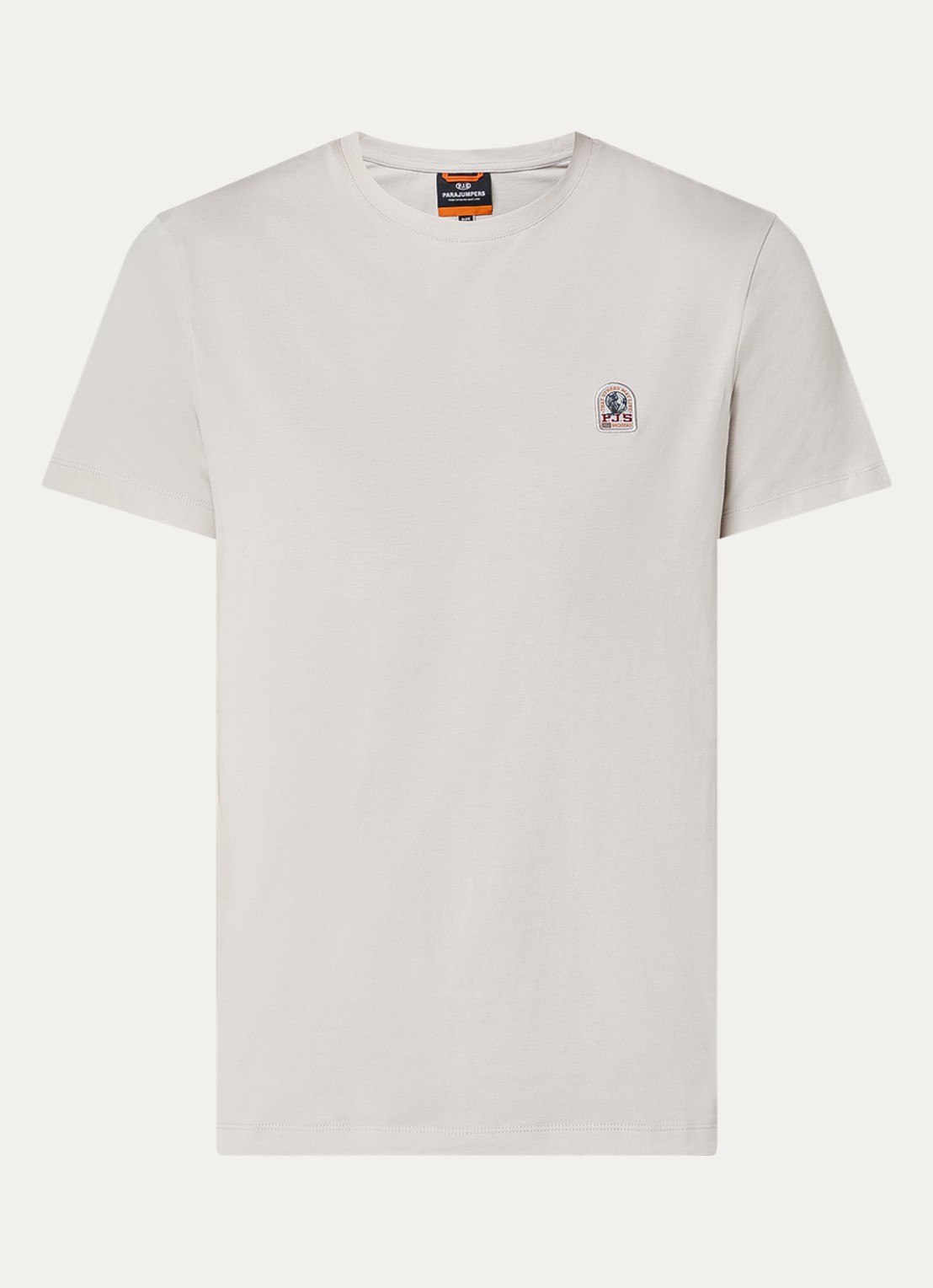Parajumpers Patch T-shirt met logoborduring - voorkant 3 beige