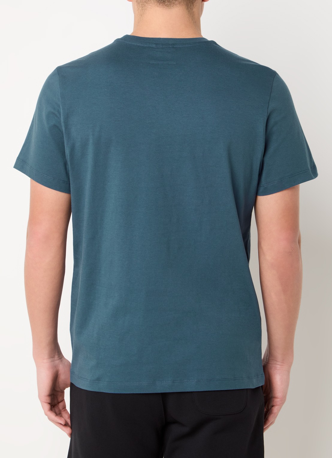 Parajumpers Patch T-shirt met logoborduring - achterkant 4 blauw