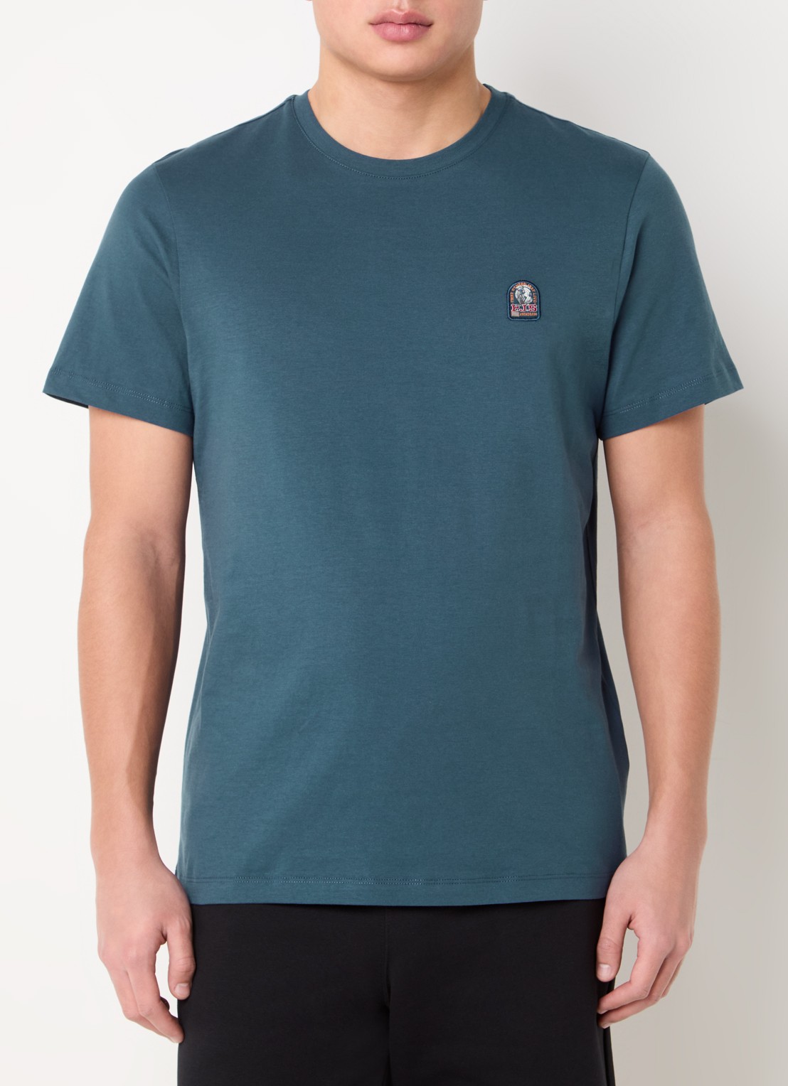 Parajumpers Patch T-shirt met logoborduring - detail 3 blauw