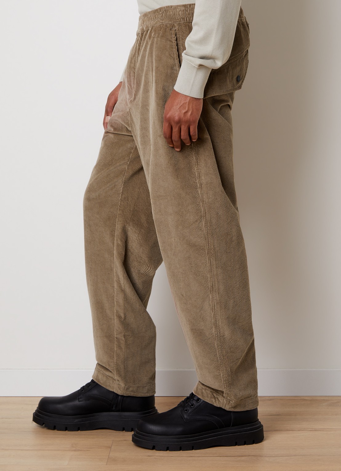 Parajumpers Rainard straight fit chino van corduroy - detail 2 zand