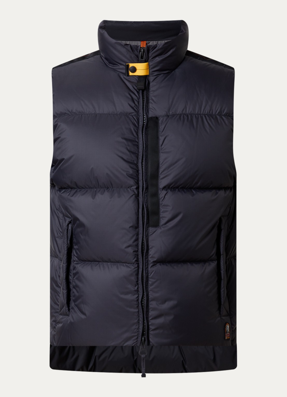 Parajumpers Roydale gewatteerde bodywarmer met donsvulling en ritszakken - voorkant zwart