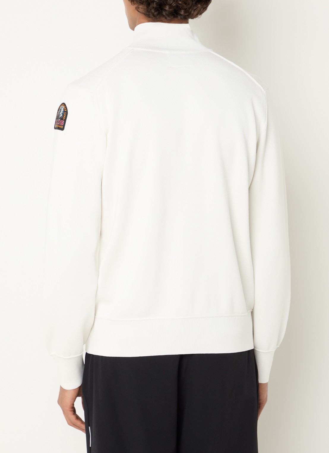 Parajumpers Scoe vest met logo en halve rits - achterkant 4 ivoor