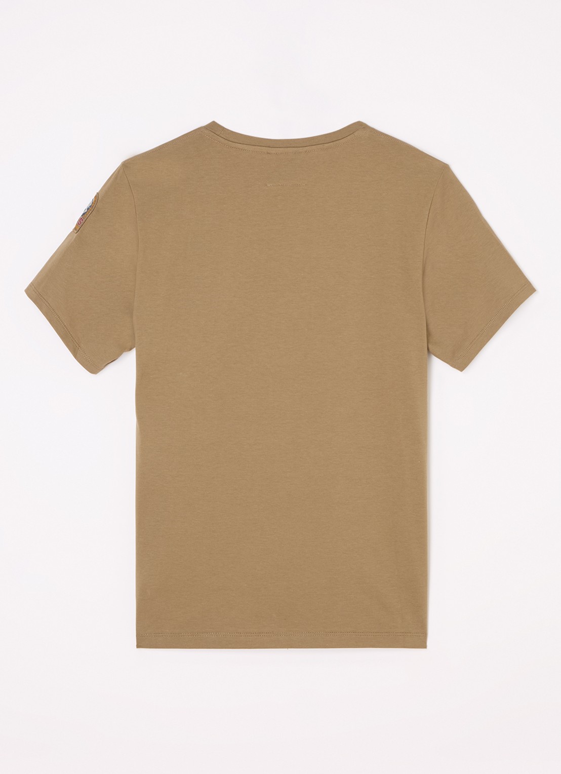 Parajumpers Shispare T-shirt met logo - voorkant 2 lichtbruin