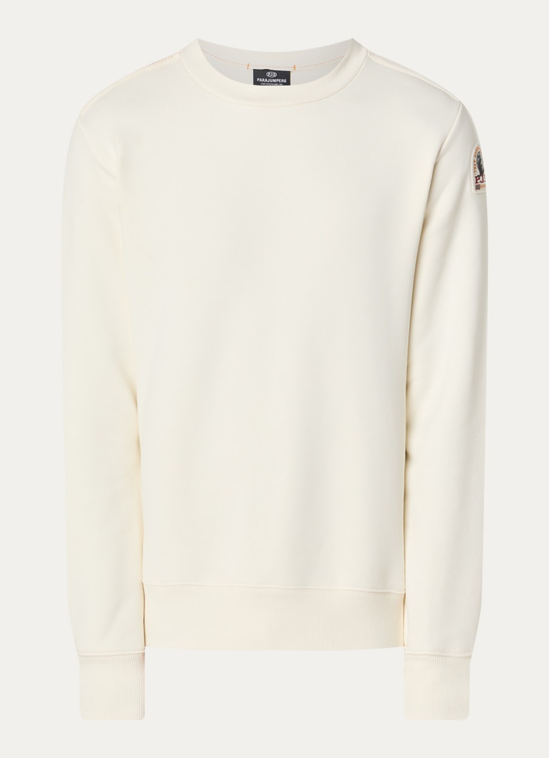 Parajumpers Sweater met logo - voorkant ivoor