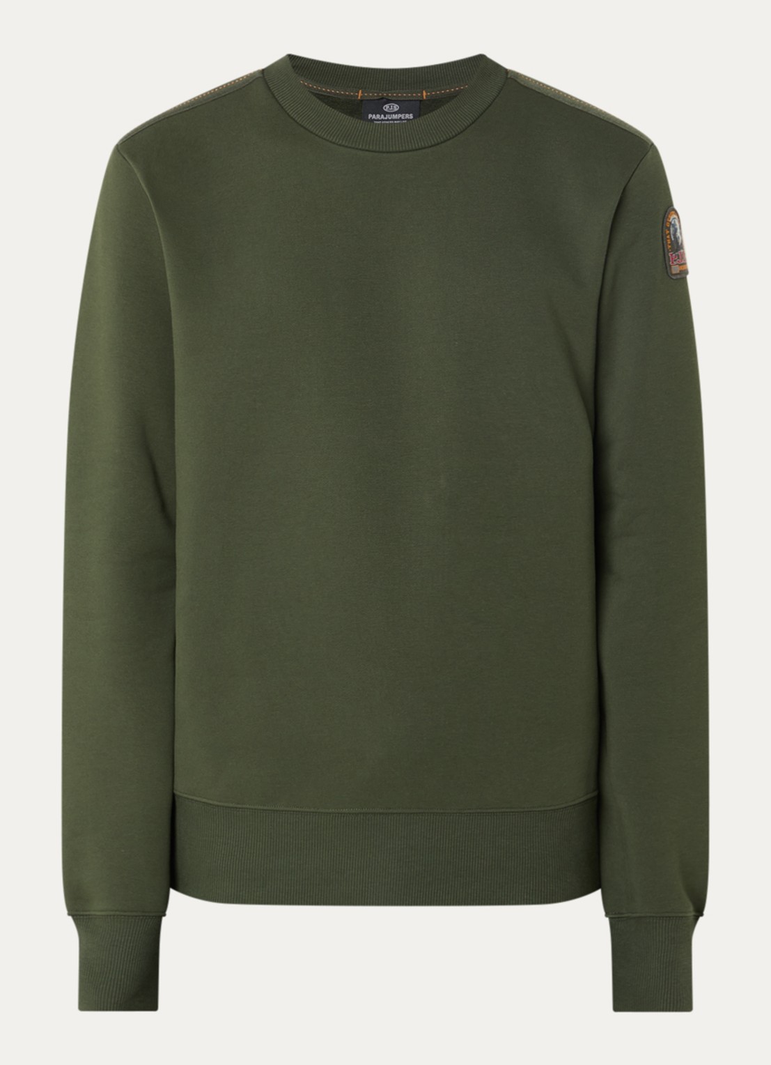 Parajumpers Sweater met logo - voorkant 2 groen