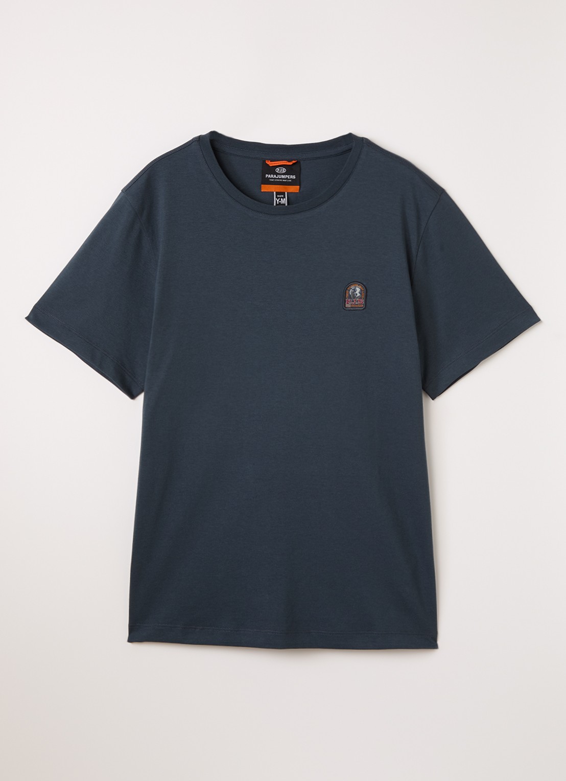 Parajumpers T-shirt met logo - voorkant donkerblauw