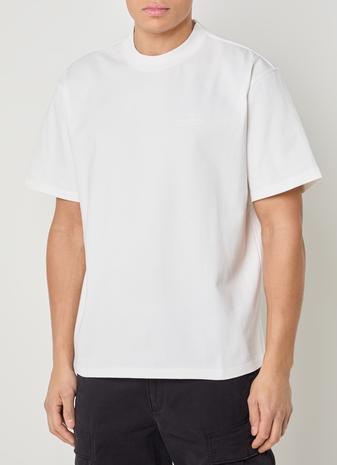 Parajumpers T-shirt met logo - detail 4 wit