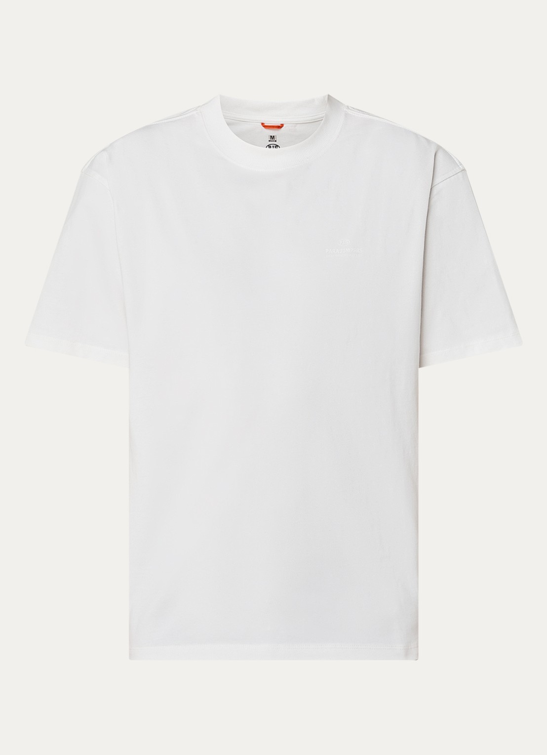 Parajumpers T-shirt met logo - voorkant wit