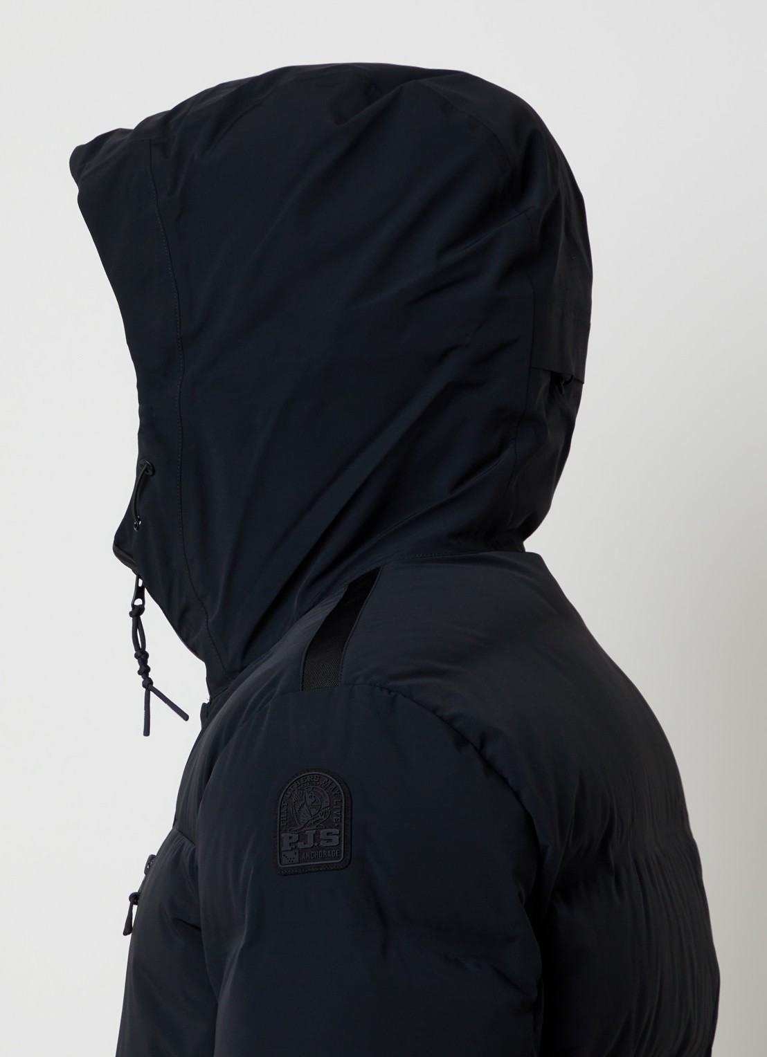 Parajumpers Taiga pufferjack met donsvulling en ritszakken - detail 6 zwart