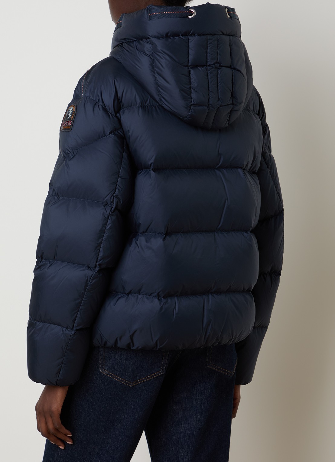 Parajumpers Tilly jas met eendendons en steekzakken - achterkant indigo