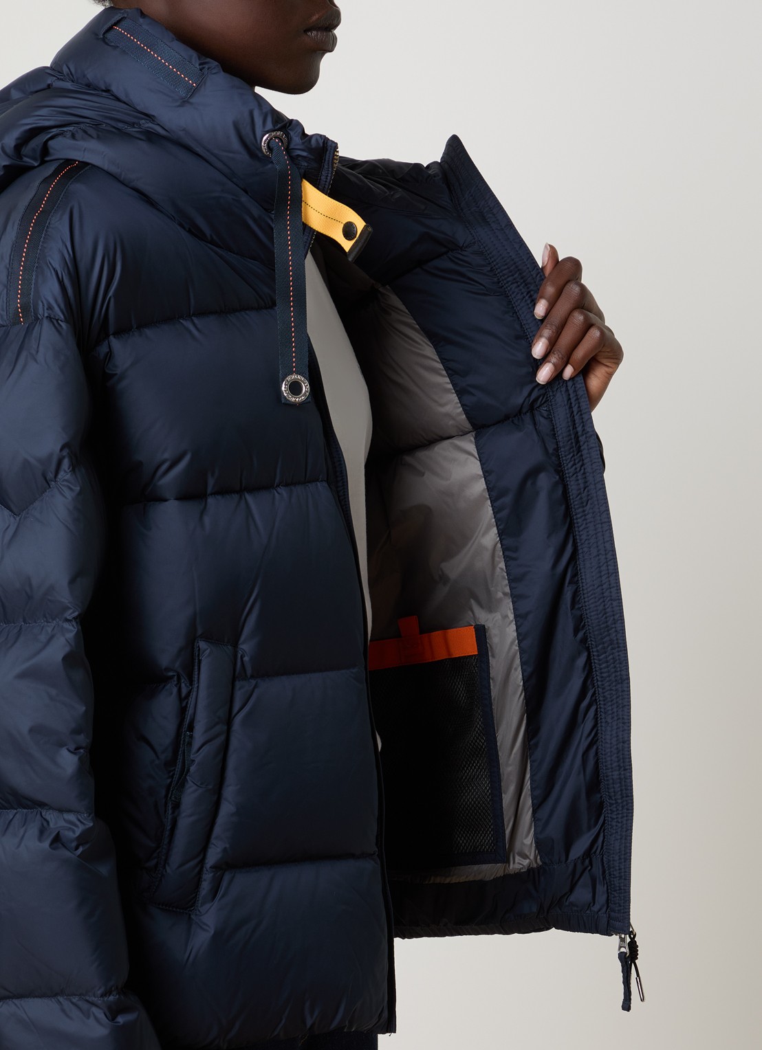 Parajumpers Tilly jas met eendendons en steekzakken - detail 4 indigo