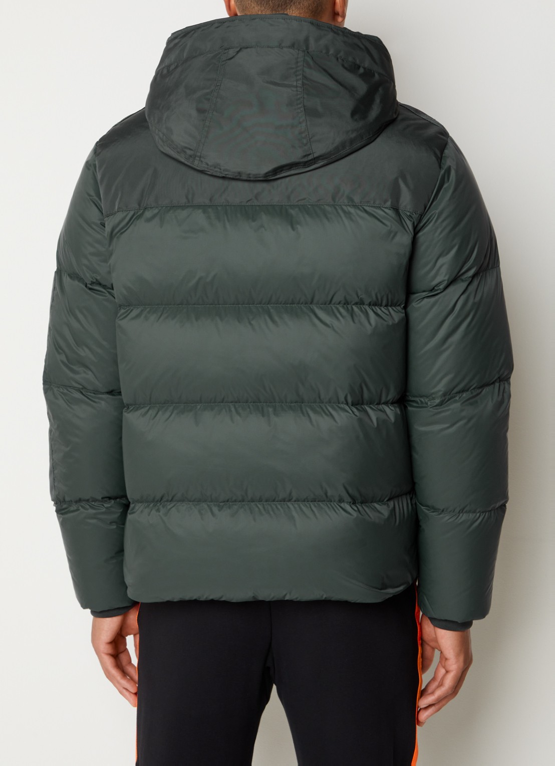 Parajumpers Tyrik puffer jack met donsvulling en ritszakken - achterkant 4 groen