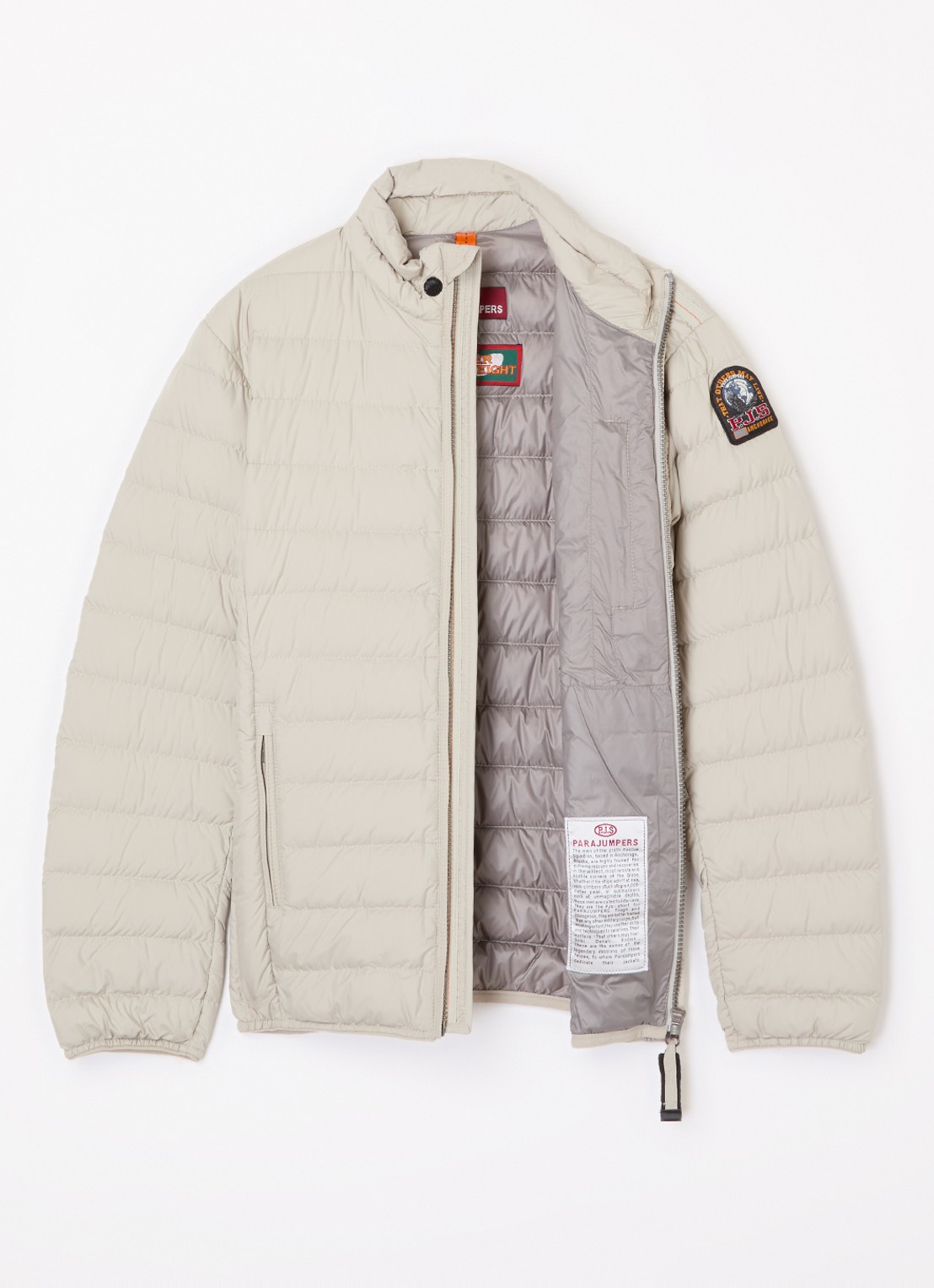 Parajumpers Ugo gewatteerd jack met donsvulling - voorkant 2 beige