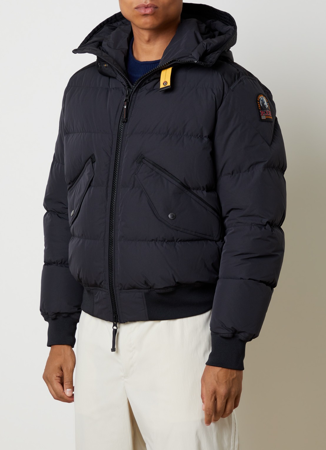 Parajumpers Wilmont 2.0 pufferjack met donsvulling - detail 4 zwart