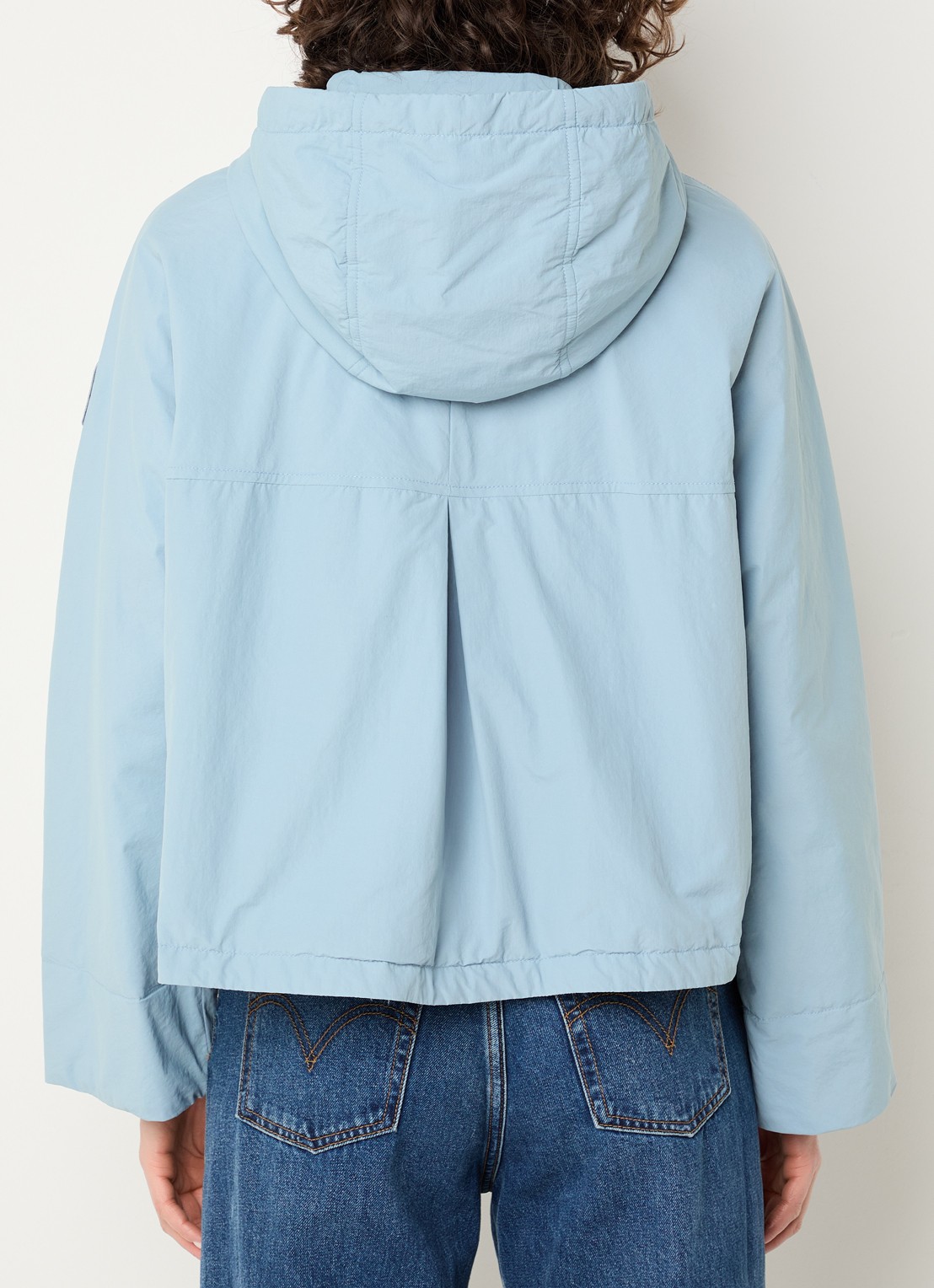 Parajumpers Windjack met capuchon en steekzakken - achterkant 2 lichtblauw