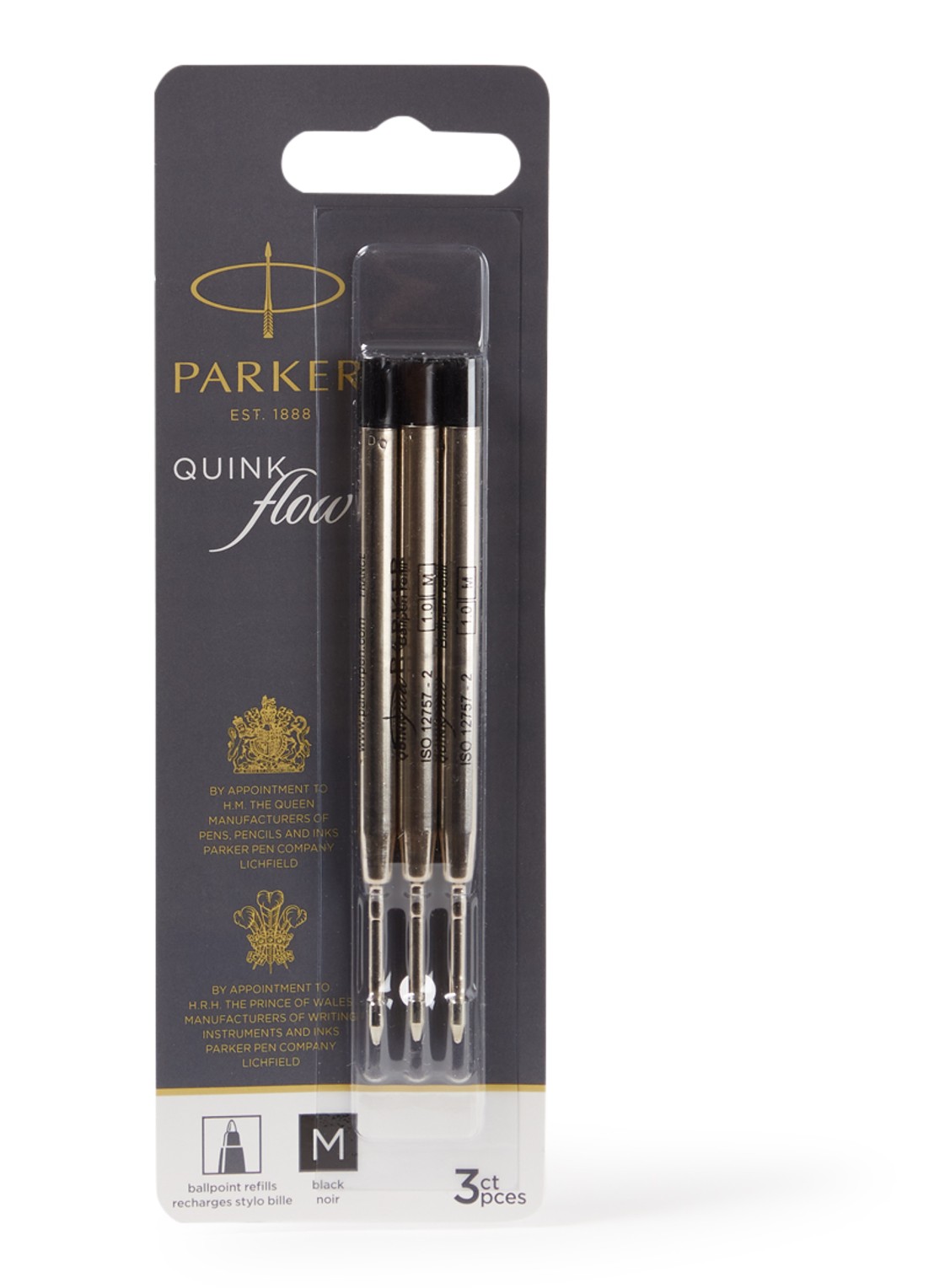 Parker Balpenvulling Parker Quinkflow - voorkant zwart