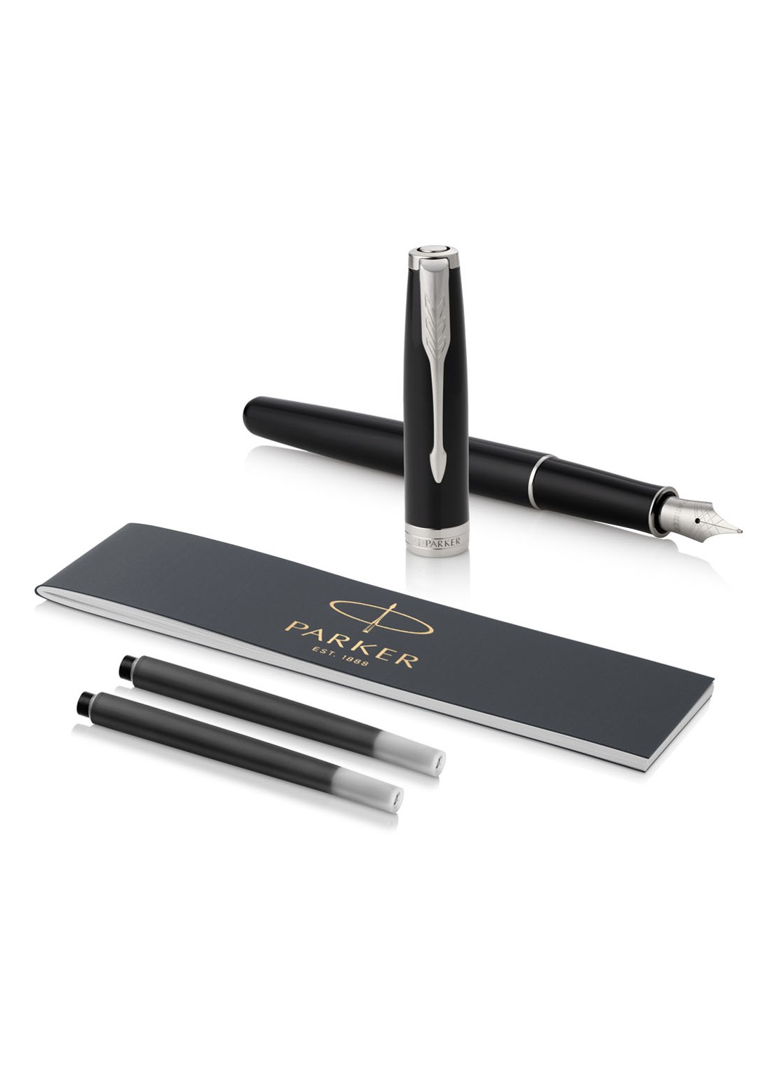 Parker Vulpen Parker Sonnet Ct M Lak - detail 3 zwart