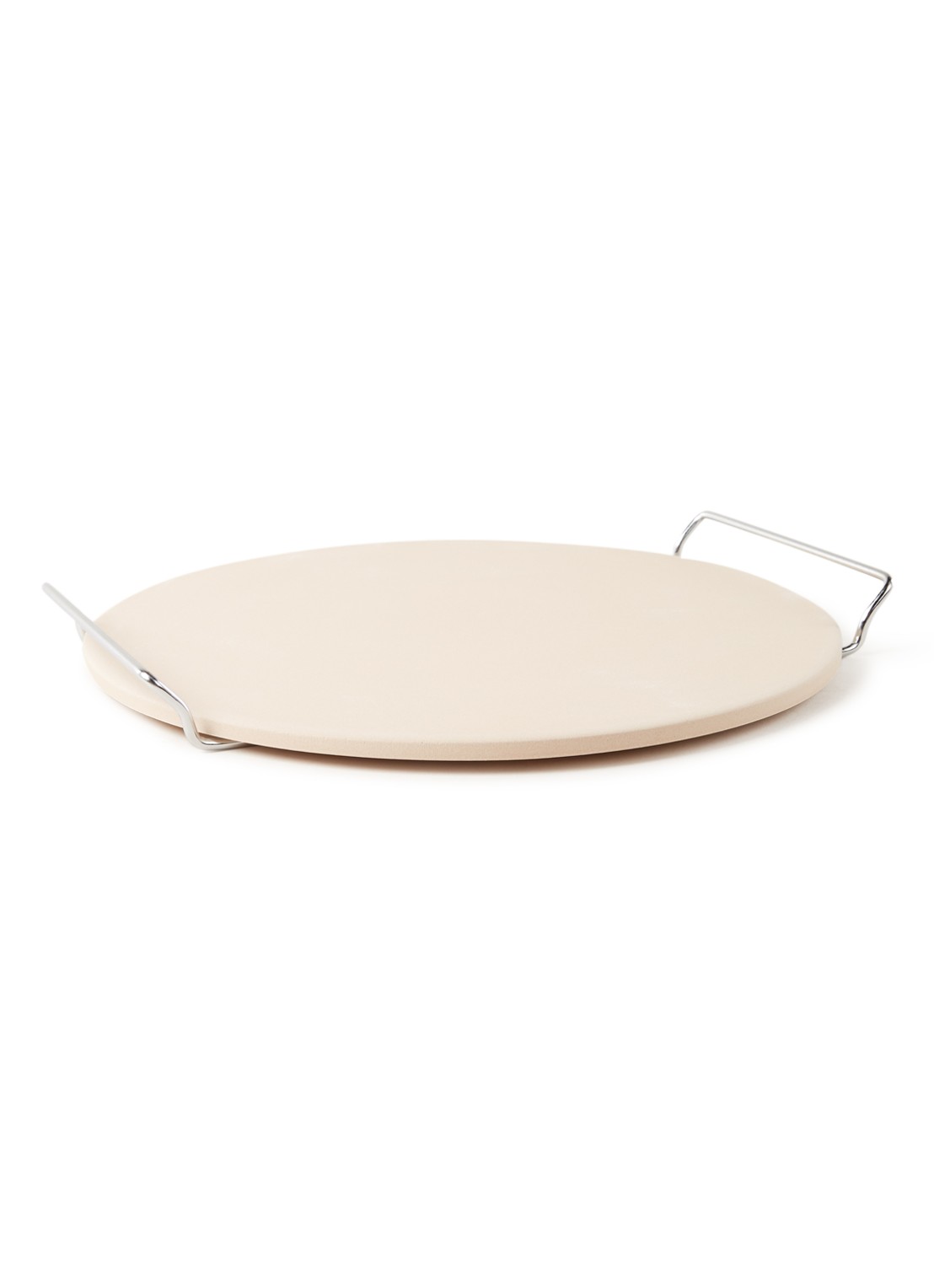Patisse Pizzasteen van keramiek 33 cm - voorkant gebroken wit