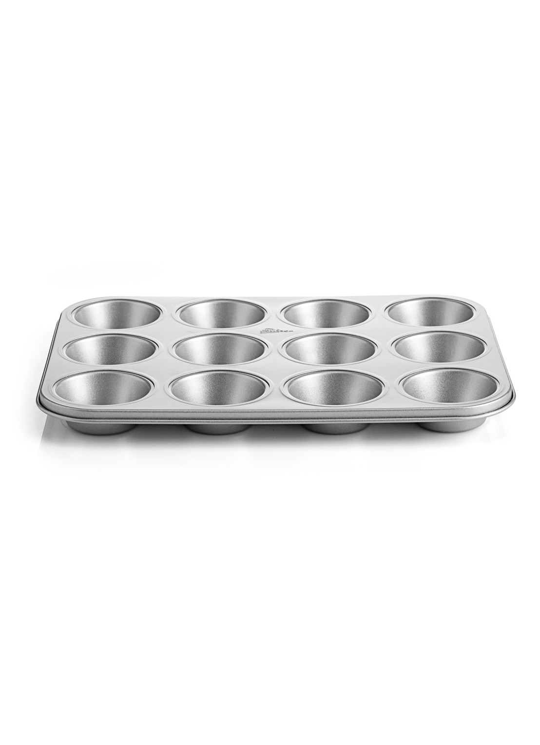 Patisse Silver-Top bakvorm voor 12 muffins  - voorkant grijs