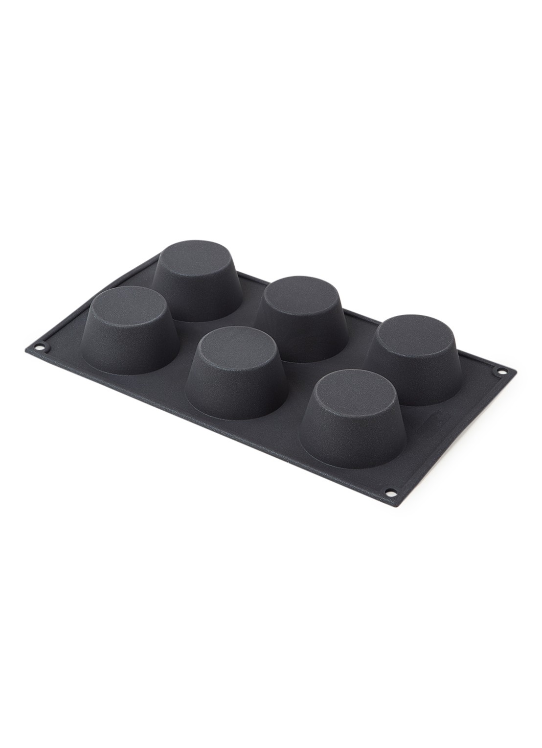 Patisse Starflex flexibele muffinvorm 6-vaks 29 x 17 cm  - voorkant antraciet