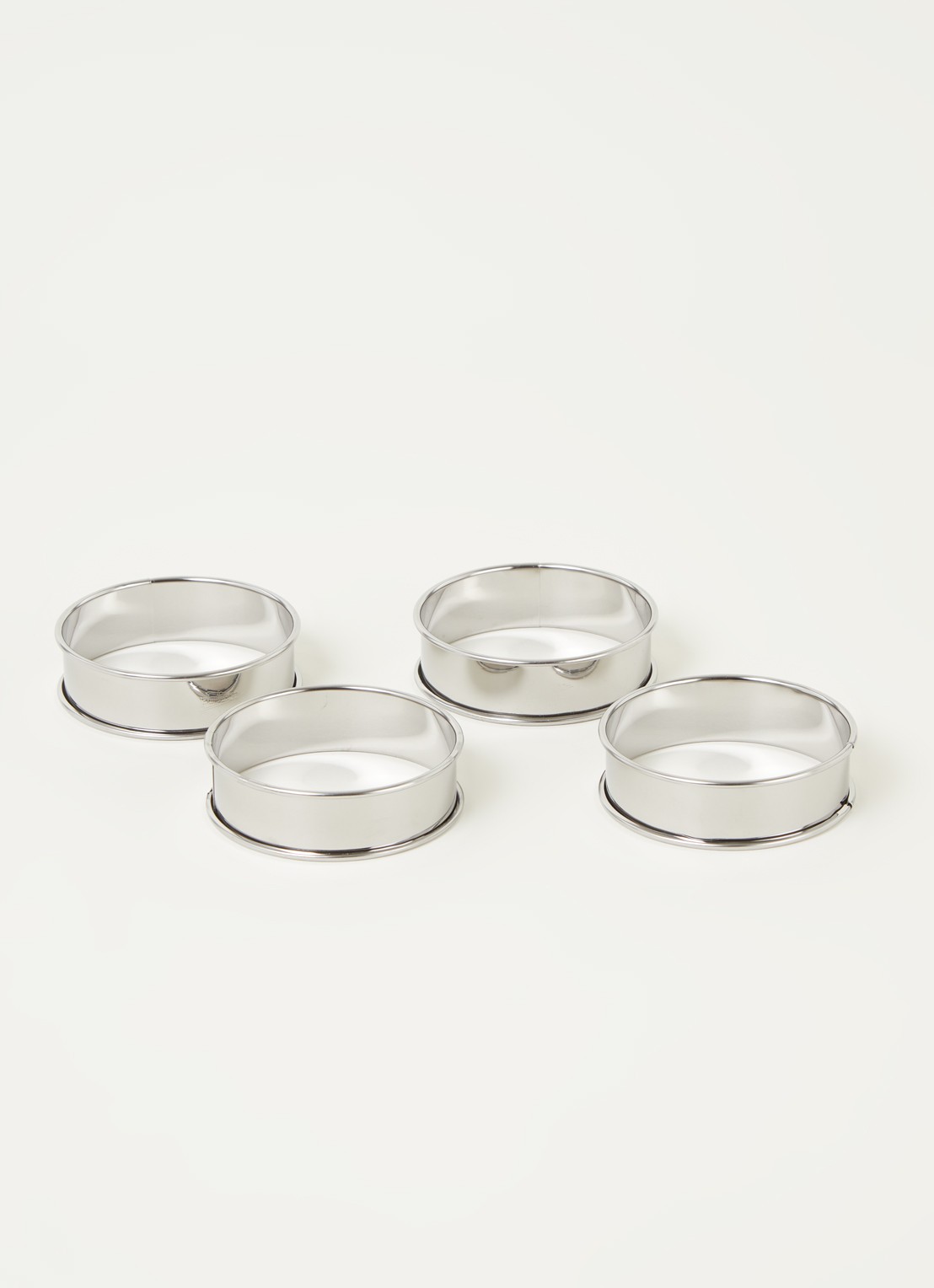 Patisse Taartring set 4-delig - voorkant 2 zilver