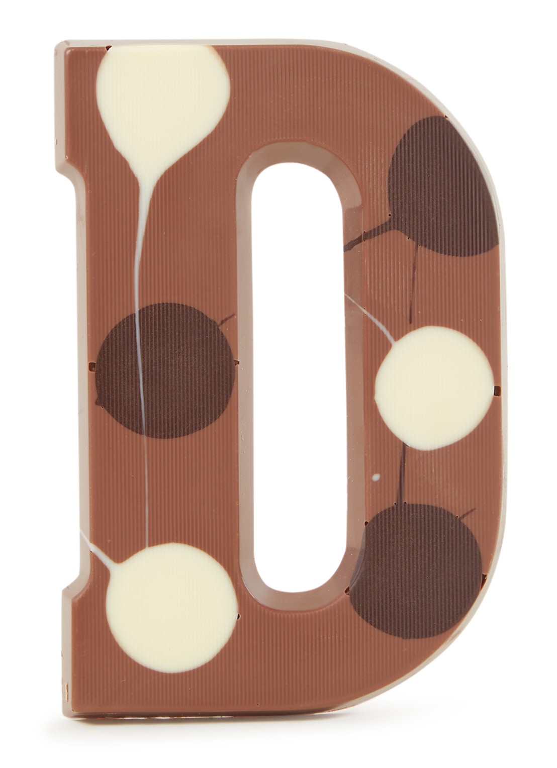 Patisserie de Bijenkorf Chocoladeletter Melk gevlekt 190 gram - A t/m Z - voorkant d