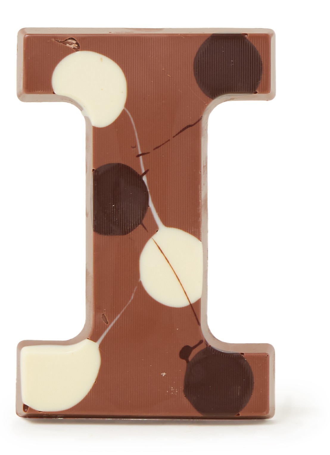 Patisserie de Bijenkorf Chocoladeletter Melk gevlekt 190 gram - A t/m Z - voorkant i