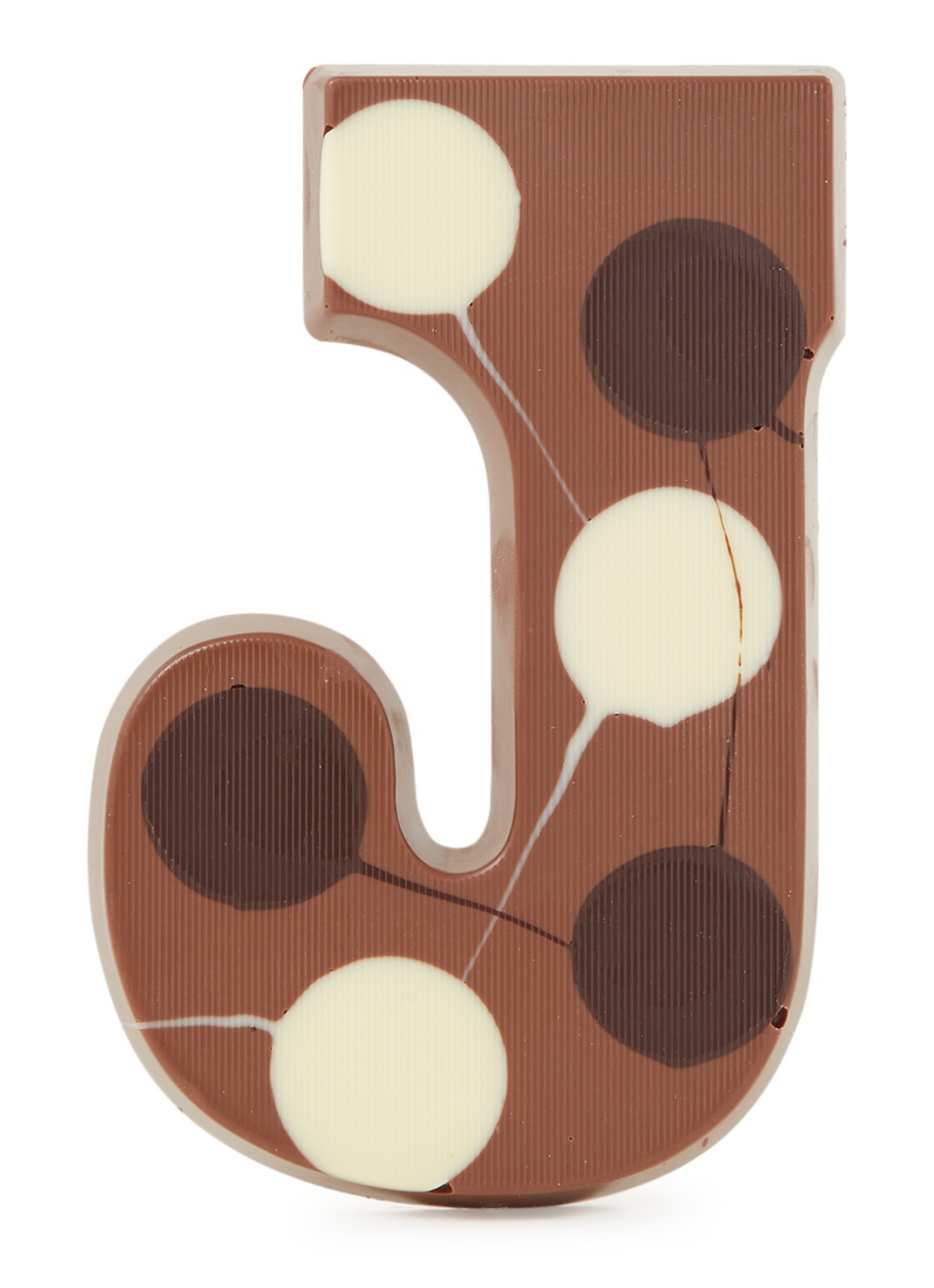Patisserie de Bijenkorf Chocoladeletter Melk gevlekt 190 gram - A t/m Z - voorkant j