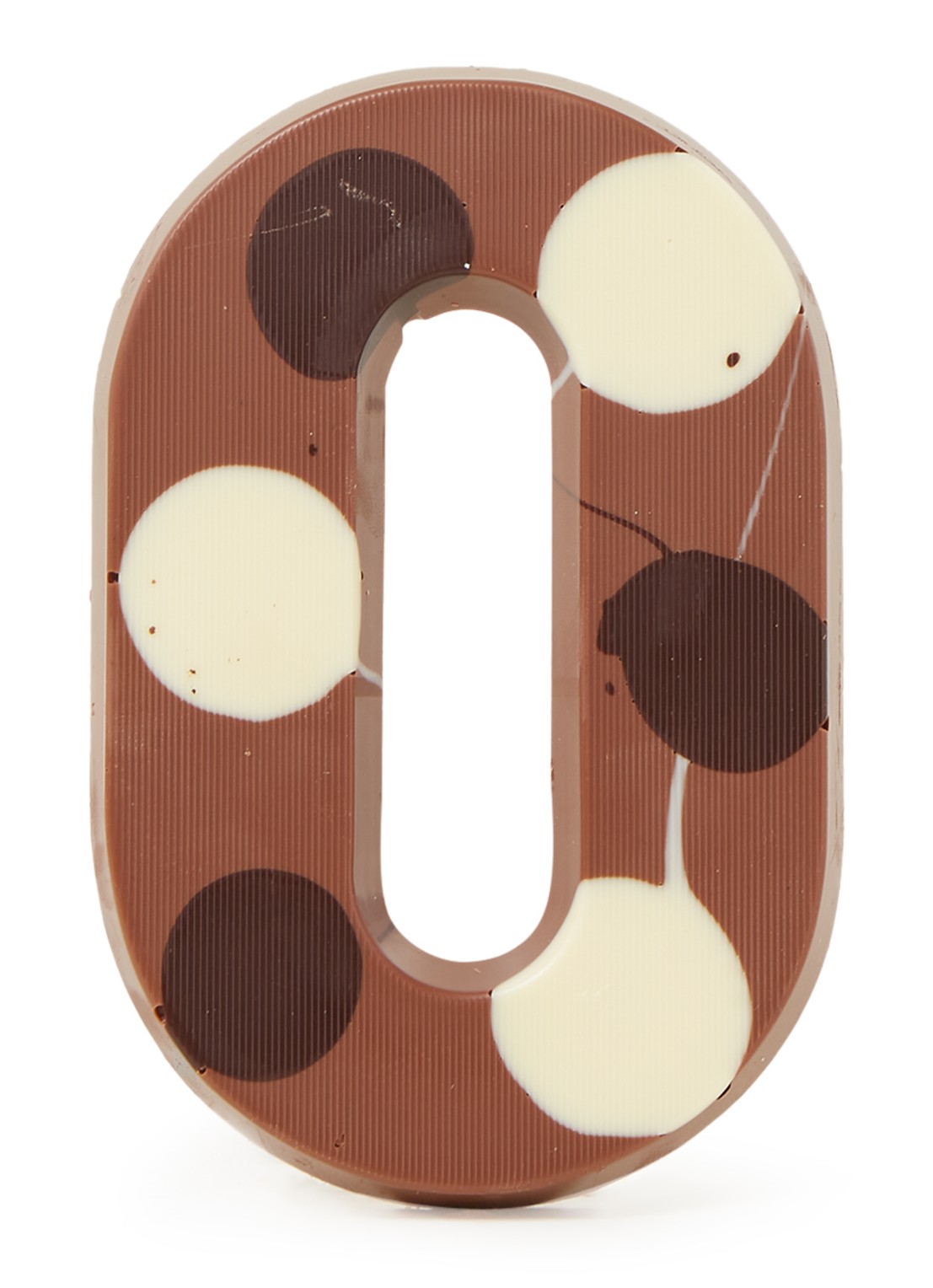 Patisserie de Bijenkorf Chocoladeletter Melk gevlekt 190 gram - A t/m Z - voorkant o