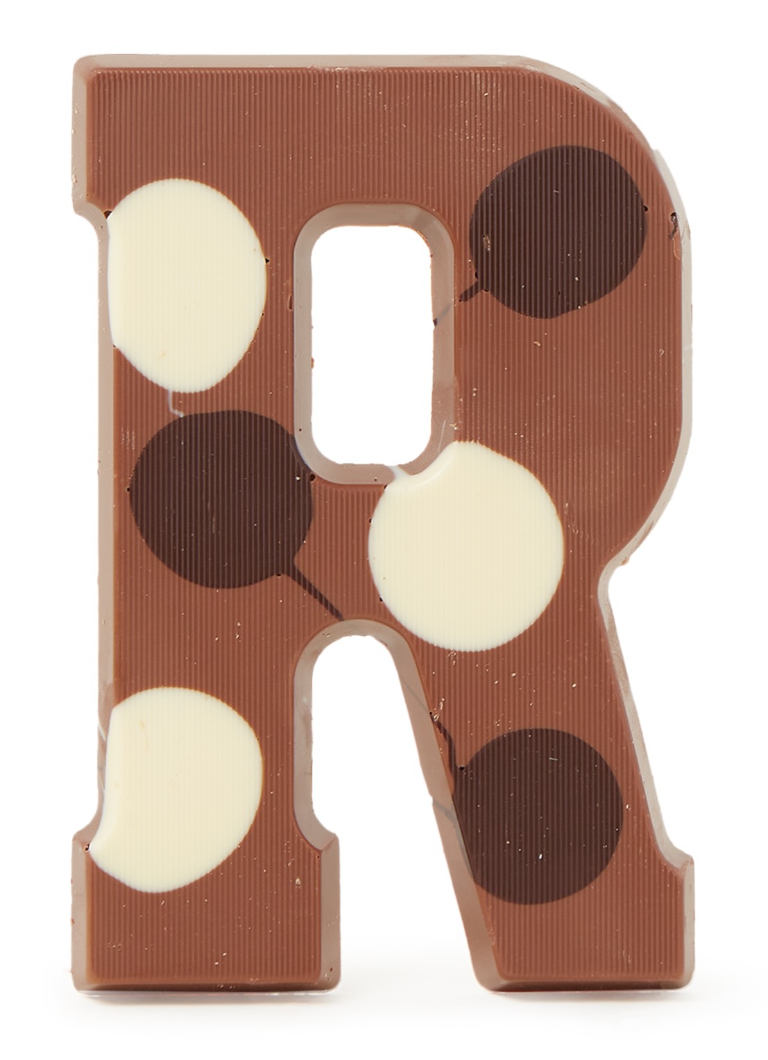 Patisserie de Bijenkorf Chocoladeletter Melk gevlekt 190 gram - A t/m Z - voorkant r