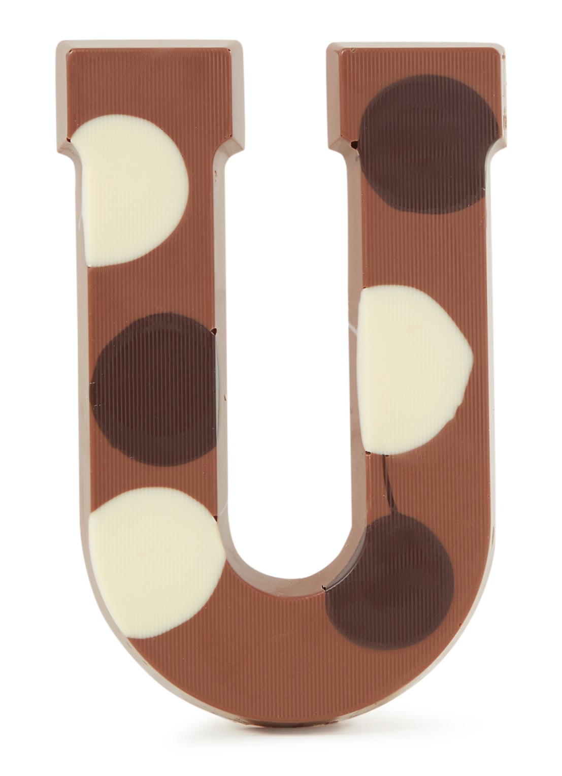 Patisserie de Bijenkorf Chocoladeletter Melk gevlekt 190 gram - A t/m Z - voorkant u