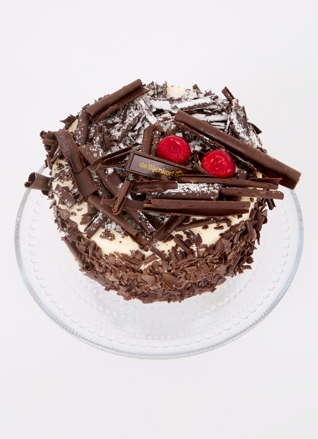 Patisserie de Bijenkorf Schwarzwalder Kirsch taart - detail undefined