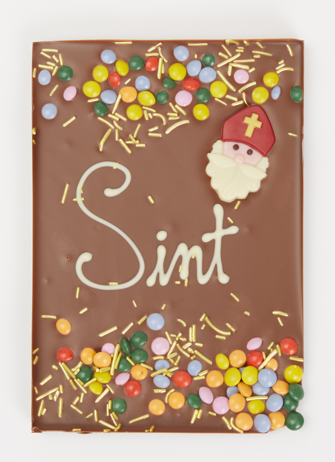 Patisserie de Bijenkorf Sint melkchocolade tablet 210 gram - voorkant 2 undefined