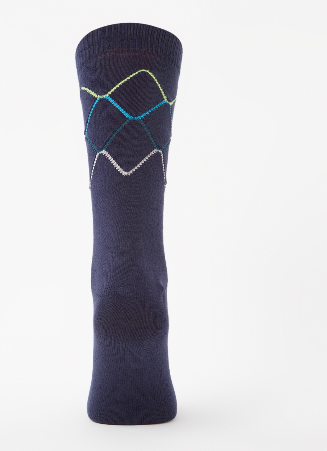 Paul Smith Argyle sokken met ruitdessin - voorkant 3 donkerblauw