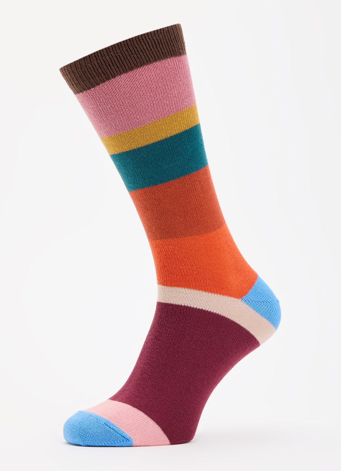 Paul Smith Bold Stripe ribgebreide sokken in katoenblend - detail 3 multicolor