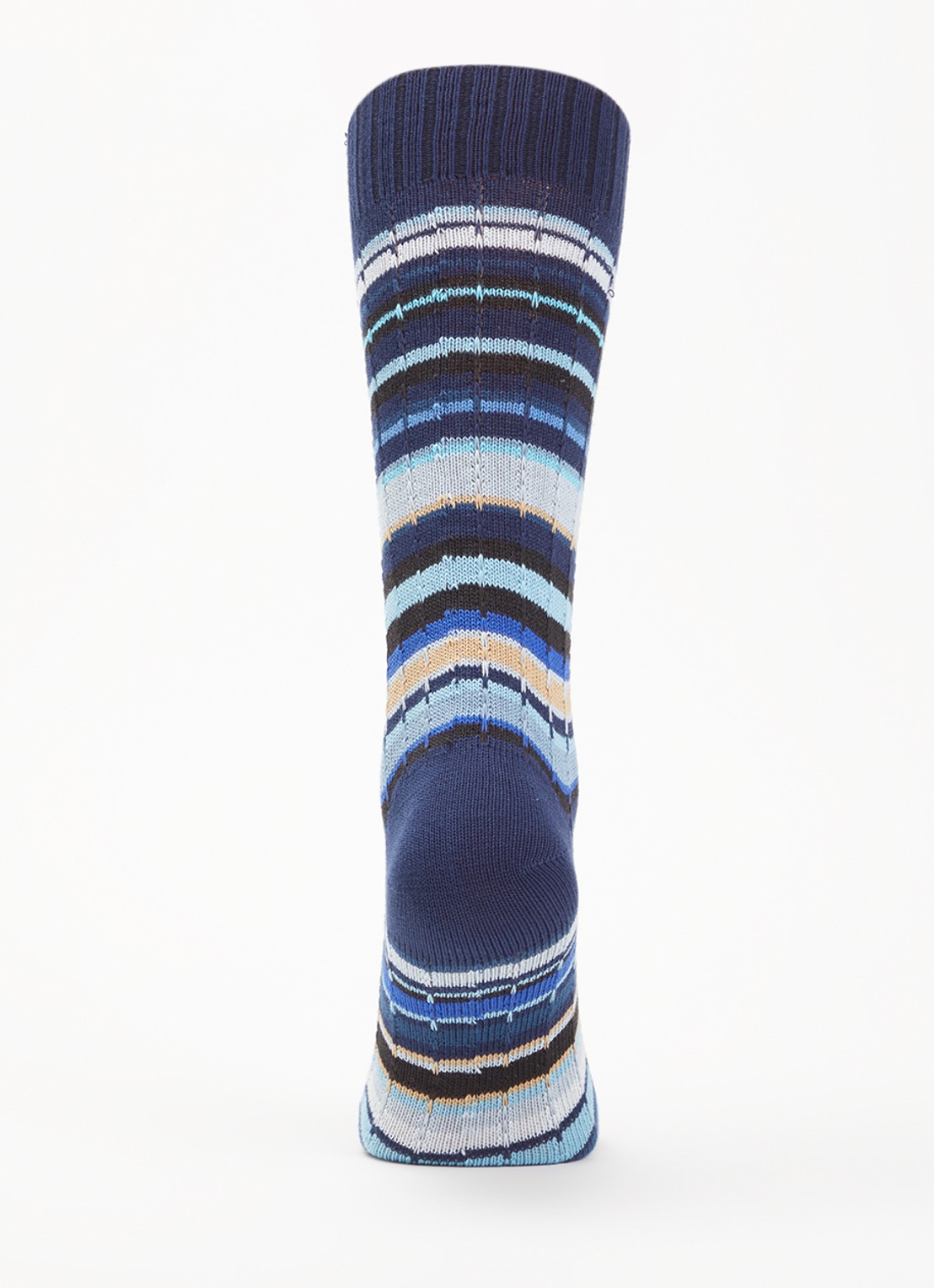 Paul Smith Cable sokken in katoenblend met print - voorkant 2 blauw