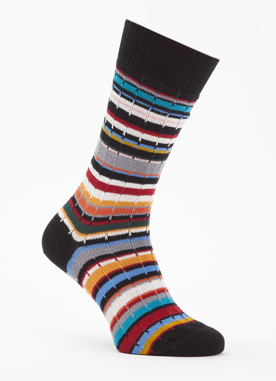 Paul Smith Cable sokken in katoenblend met print - voorkant 2 multicolor