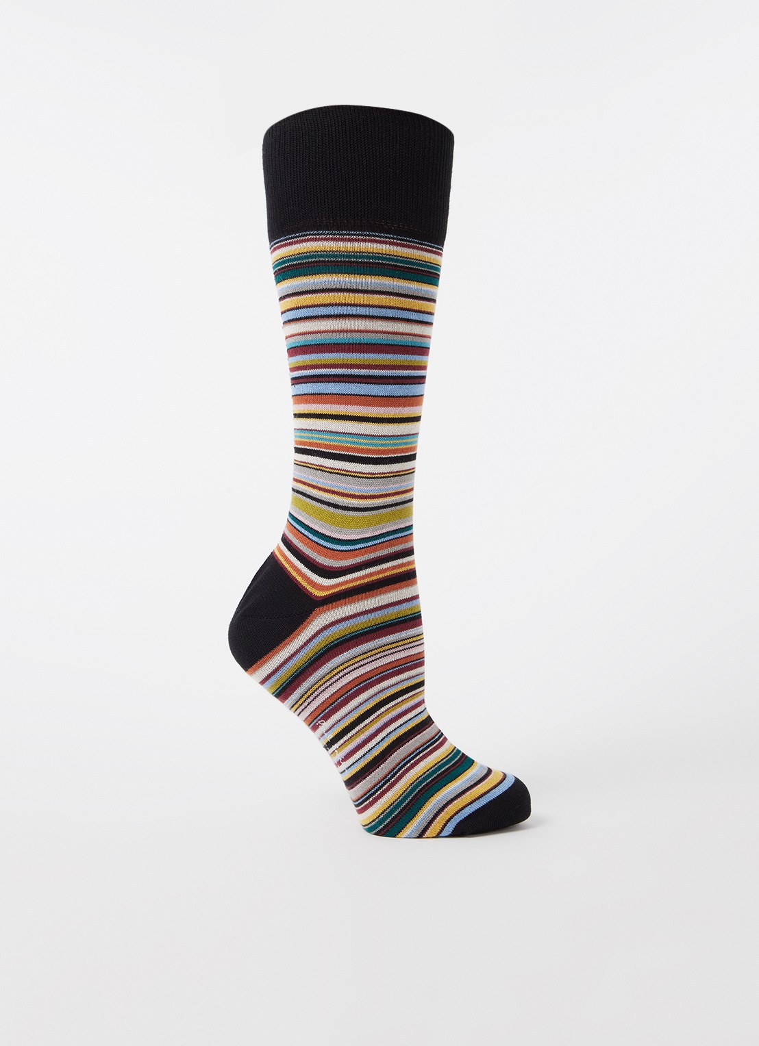 Paul Smith Multistripe sokken met streepprint - voorkant 2 orange
