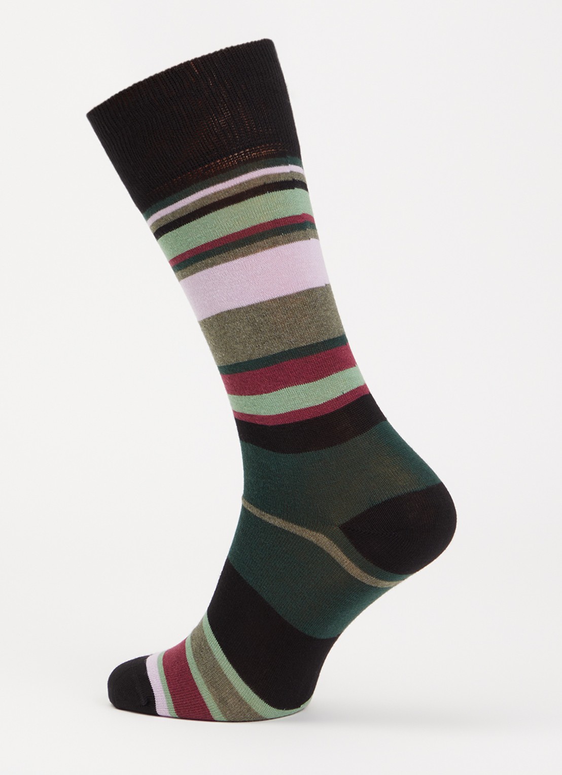 Paul Smith Ozzy sokken met streepprint - detail 3 groen