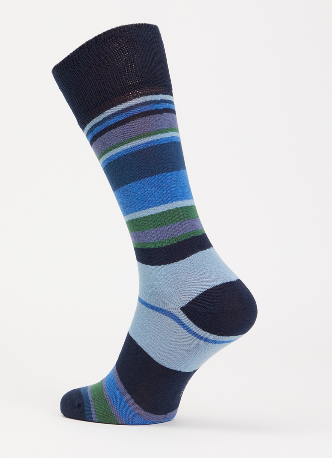 Paul Smith Ozzy sokken met streepprint - detail 3 donkerblauw