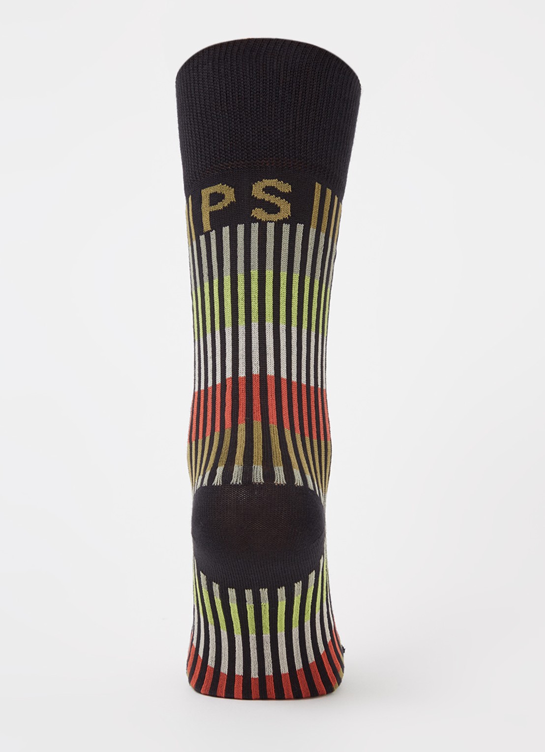 Paul Smith Sokken in katoenblend met streep dessin - voorkant 3 zwart