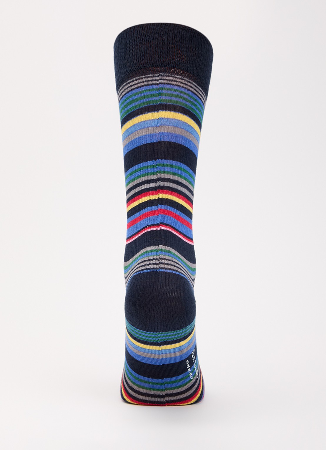 Paul Smith Sokken met streepprint - voorkant 3 blauw