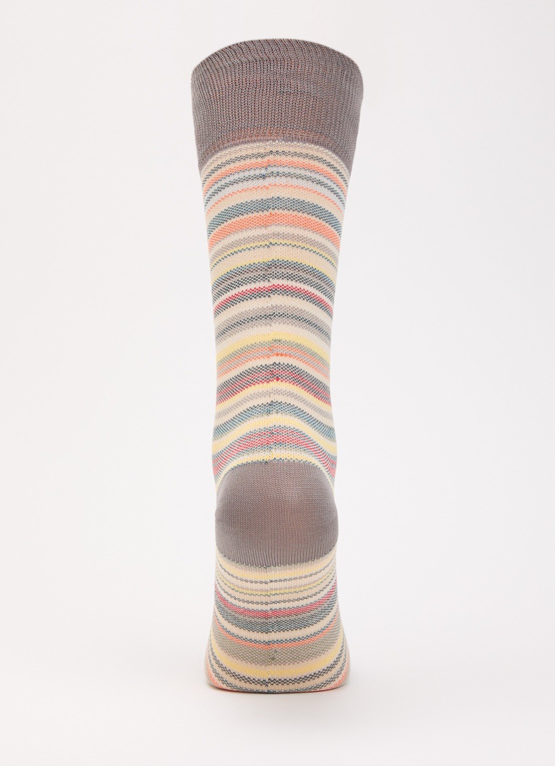 Paul Smith Sokken met streepprint - voorkant 3 grijs