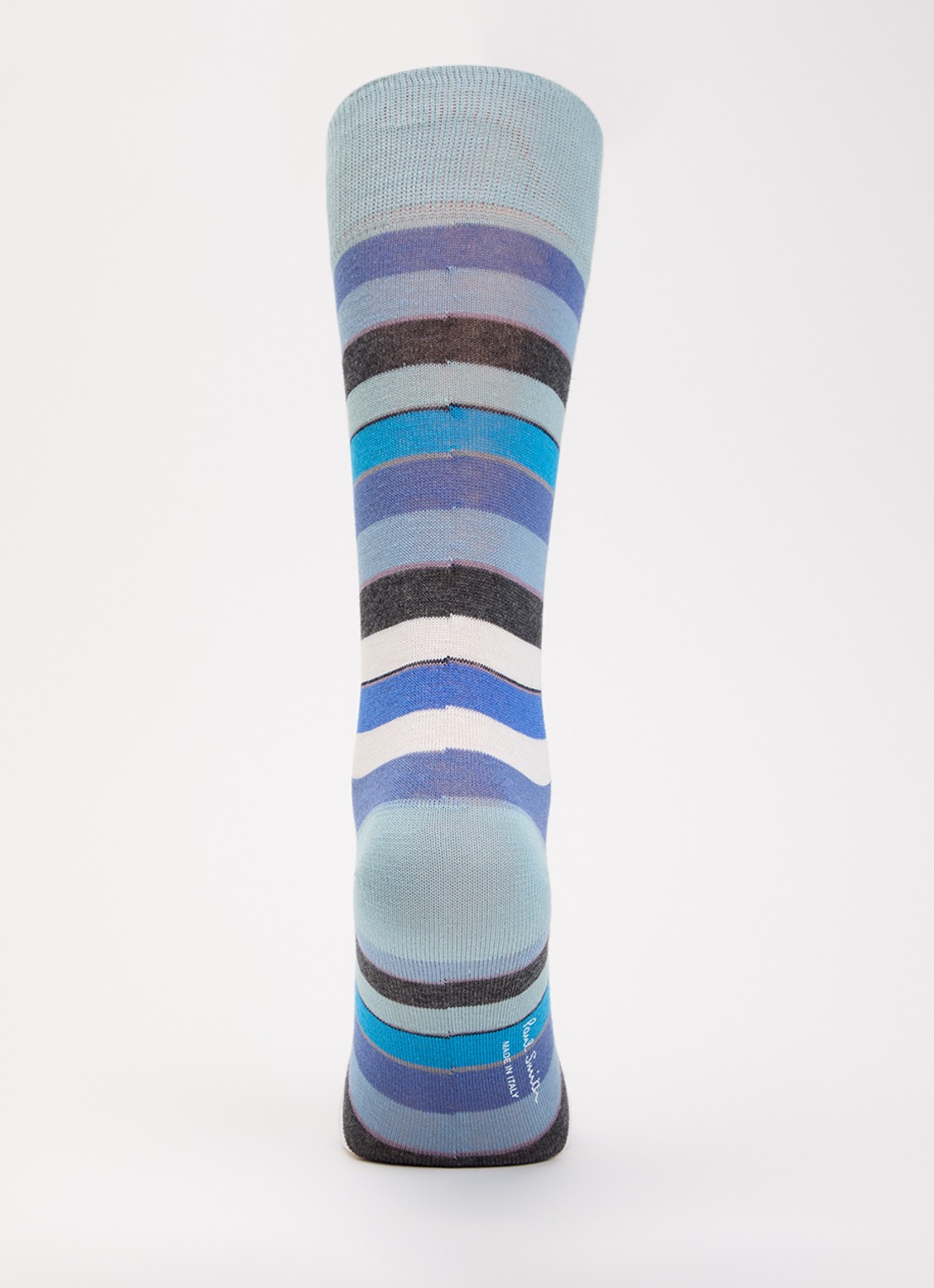 Paul Smith Sokken met streepprint - voorkant 2 blauw