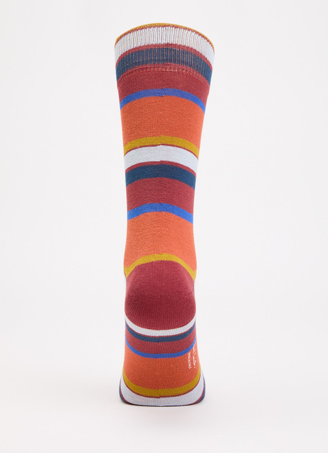 Paul Smith Sokken met streepprint  - voorkant 2 steenrood
