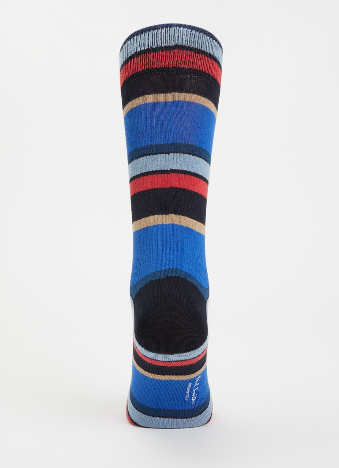 Paul Smith Sokken met streepprint  - voorkant 3 blauw