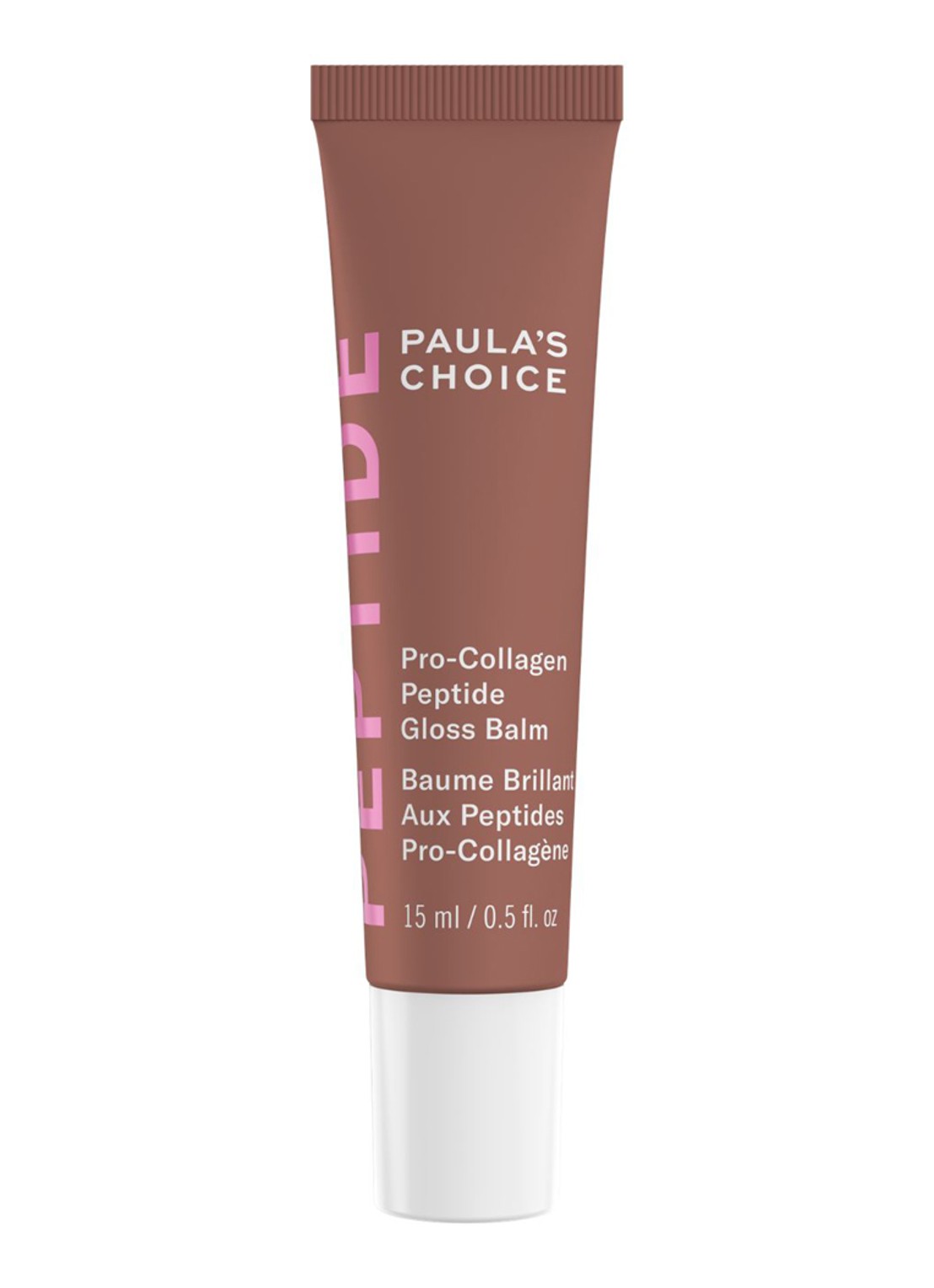 Paula's Choice Pro-Collagen Peptide Gloss Balm Toasted Vanilla - lipbalsem - voorkant toasted vanilla