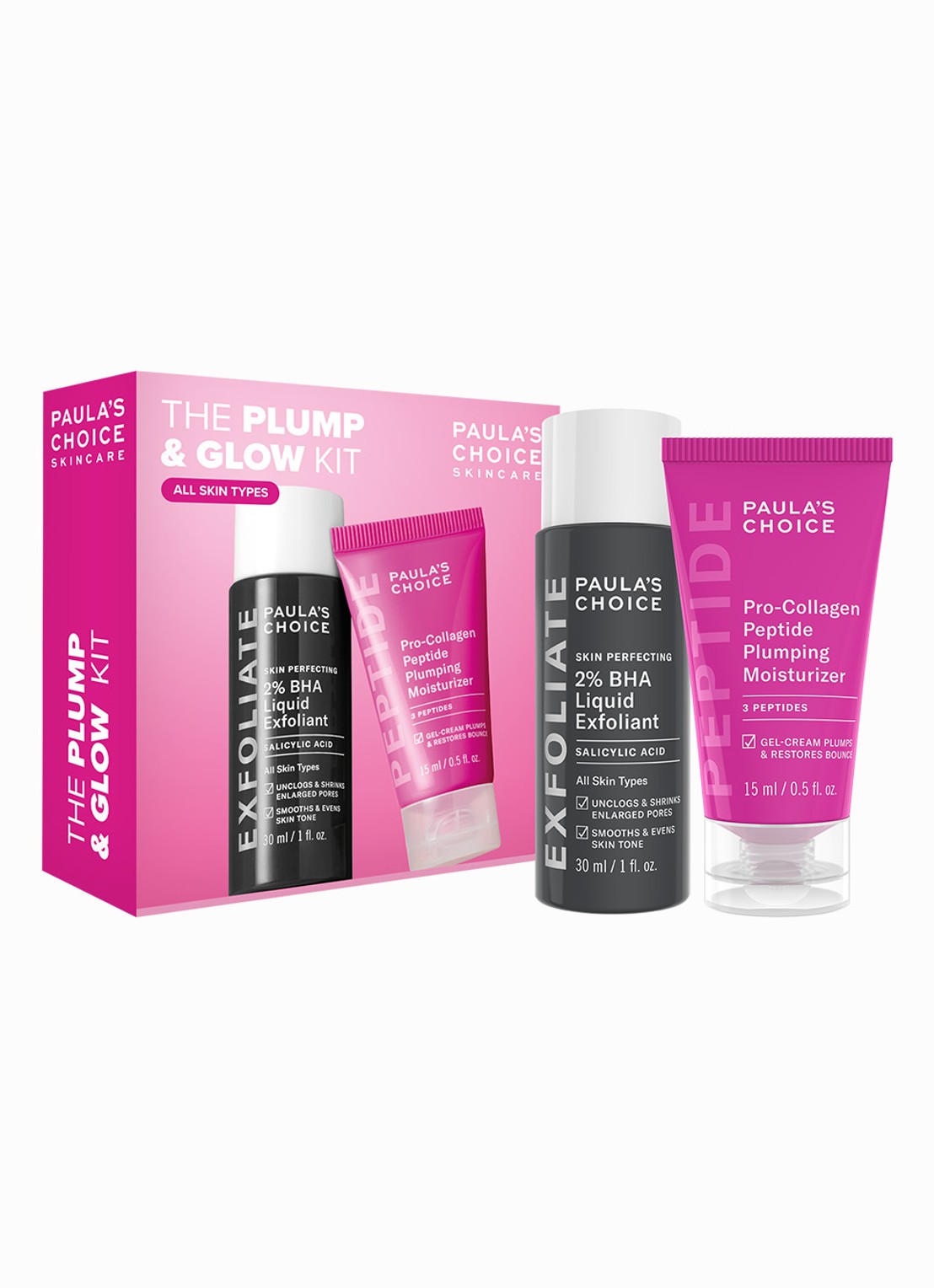 Paula's Choice The Plump & Glow Kit​ - verzorgingsset - voorkant 2 undefined