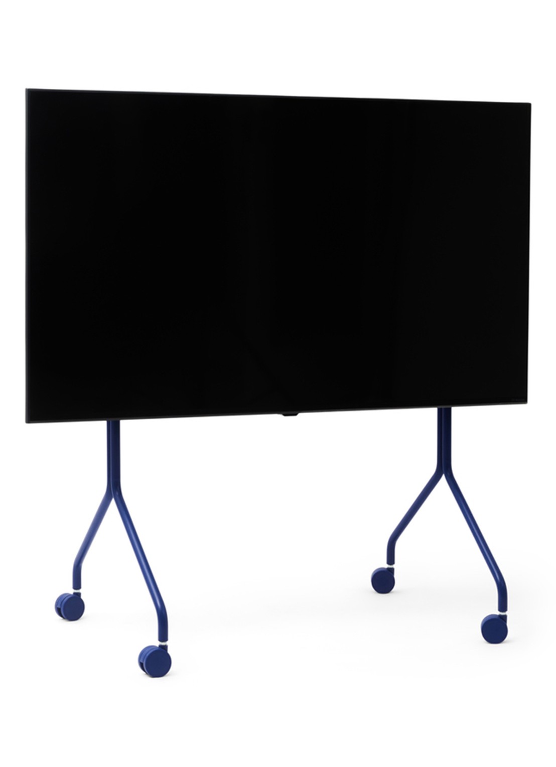 Pedestal Moon Rollin' TV standaard 107 cm - voorkant donkerblauw