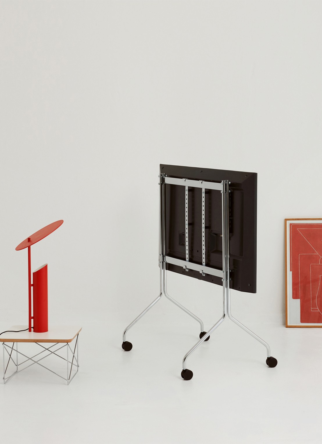 Pedestal Moon Rollin' TV standaard 107 cm - detail 4 metallic